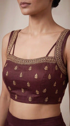 NAKSHATR - Modal Silk Zardosi Blazer Blouse-Pant Set