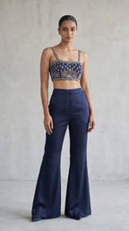 ARZ - Modal Silk Zardosi Blazer Blouse-Pant Set