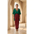PREM - Kaftan-Draped Skirt Set