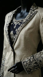 CHANDNI RAAT - Blouse, Draped Skirt and Blazer Set
