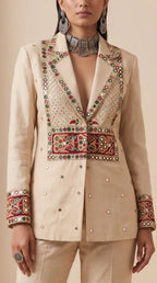 RAAS - Blazer and Pant Mirror Work Set — thumbnail 2