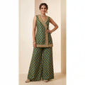 HEER - Ajrakh Modal Silk Zardosi Wrap Co-ord Set