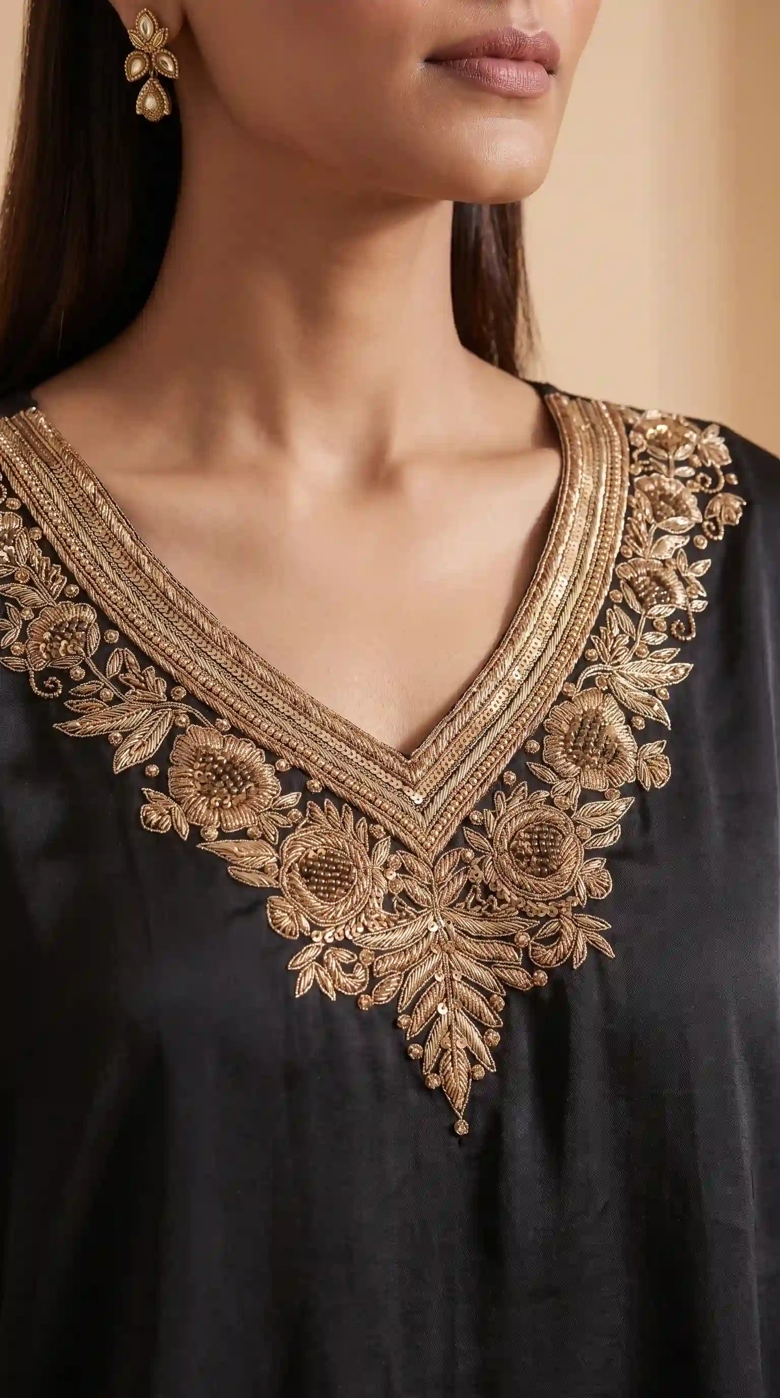 LAVANYA - Kaftan-Draped Skirt Set