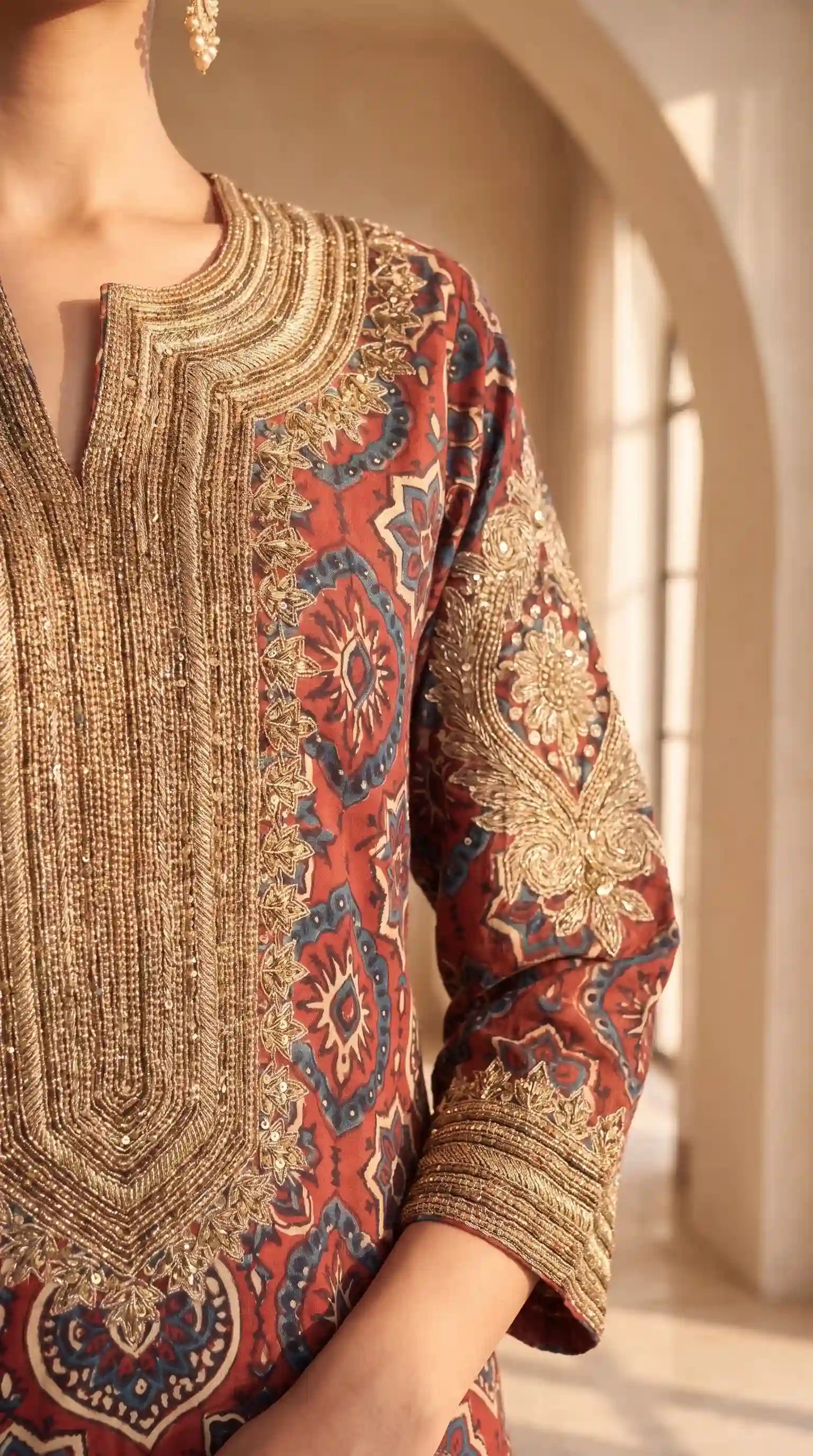 AVANI - Kurta-Draped Skirt Set