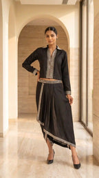 SWAR - Modal Crop top Dhoti Set