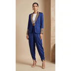 TARANG - Crop Top-Dhoti Set with Blazer