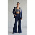 ARZ - Modal Silk Zardosi Blazer Blouse-Pant Set