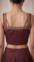 NAKSHATR - Modal Silk Zardosi Blazer Blouse-Pant Set