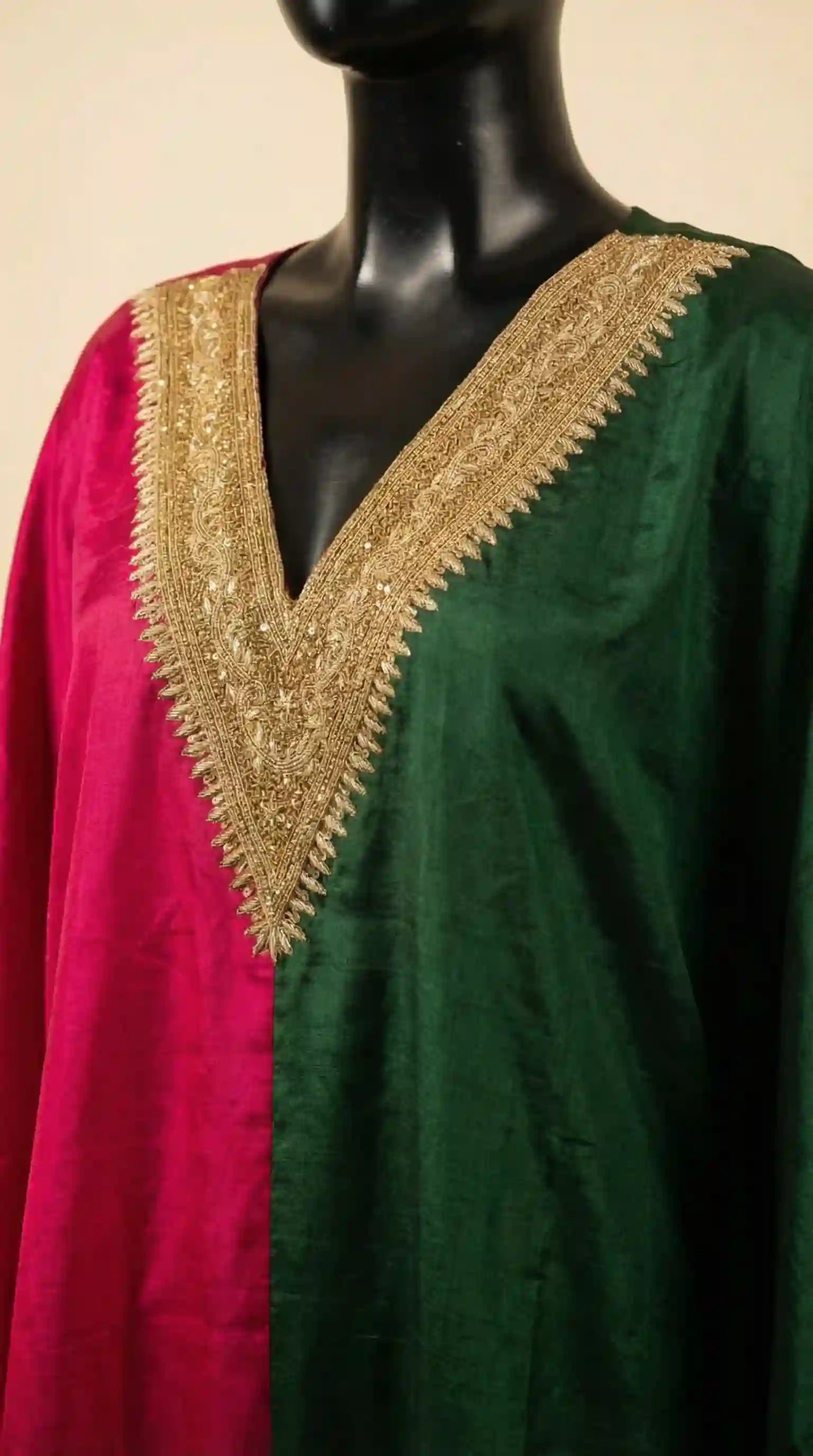 KAAJ - Kaftan-Dhoti Set