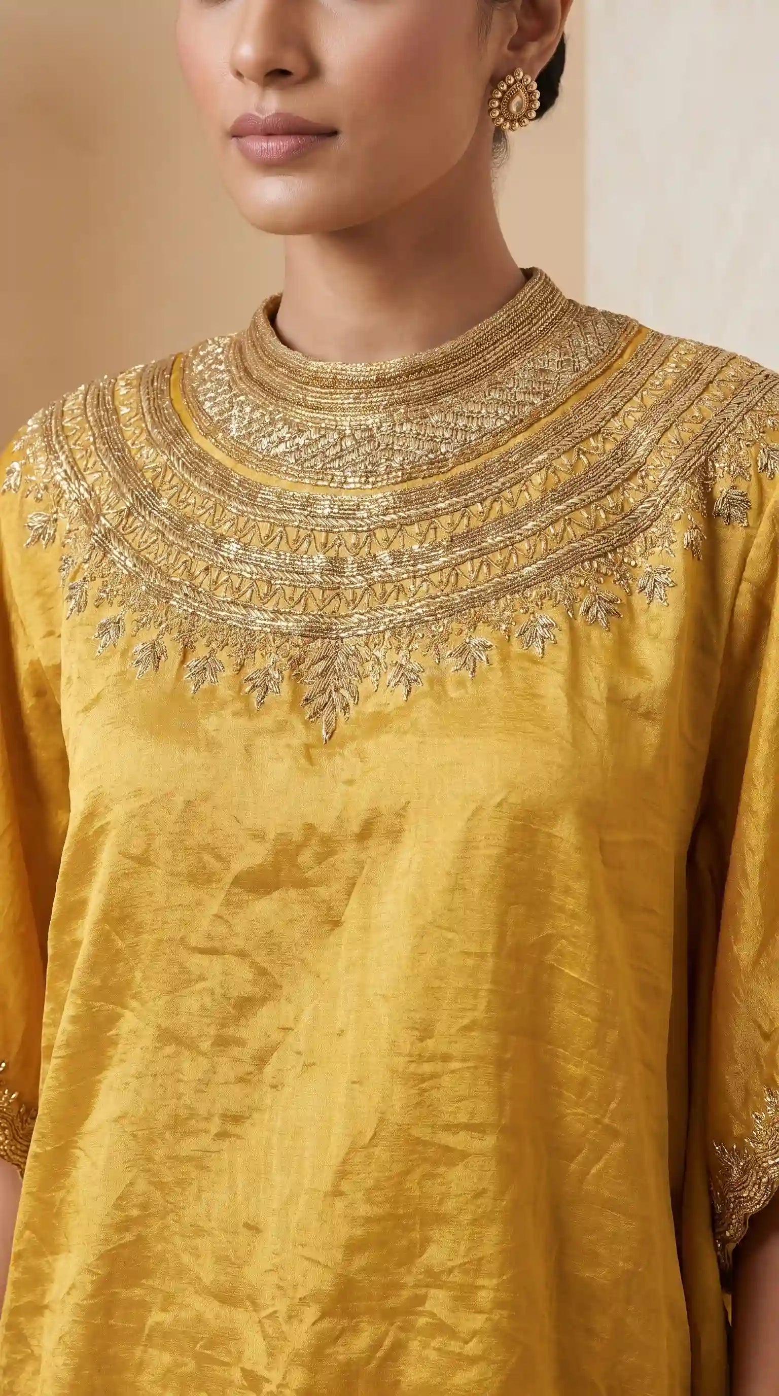HALDAR - Kaftan-Draped Skirt Set