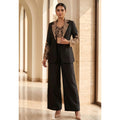SITARA - Crop Top-Palazzo Pant and Blazer Set