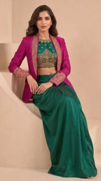 GUL - Halter Top-Skirt and Blazer Set
