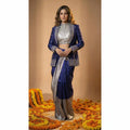 NEELA - Blouse Draped Skirt and Blazer Set