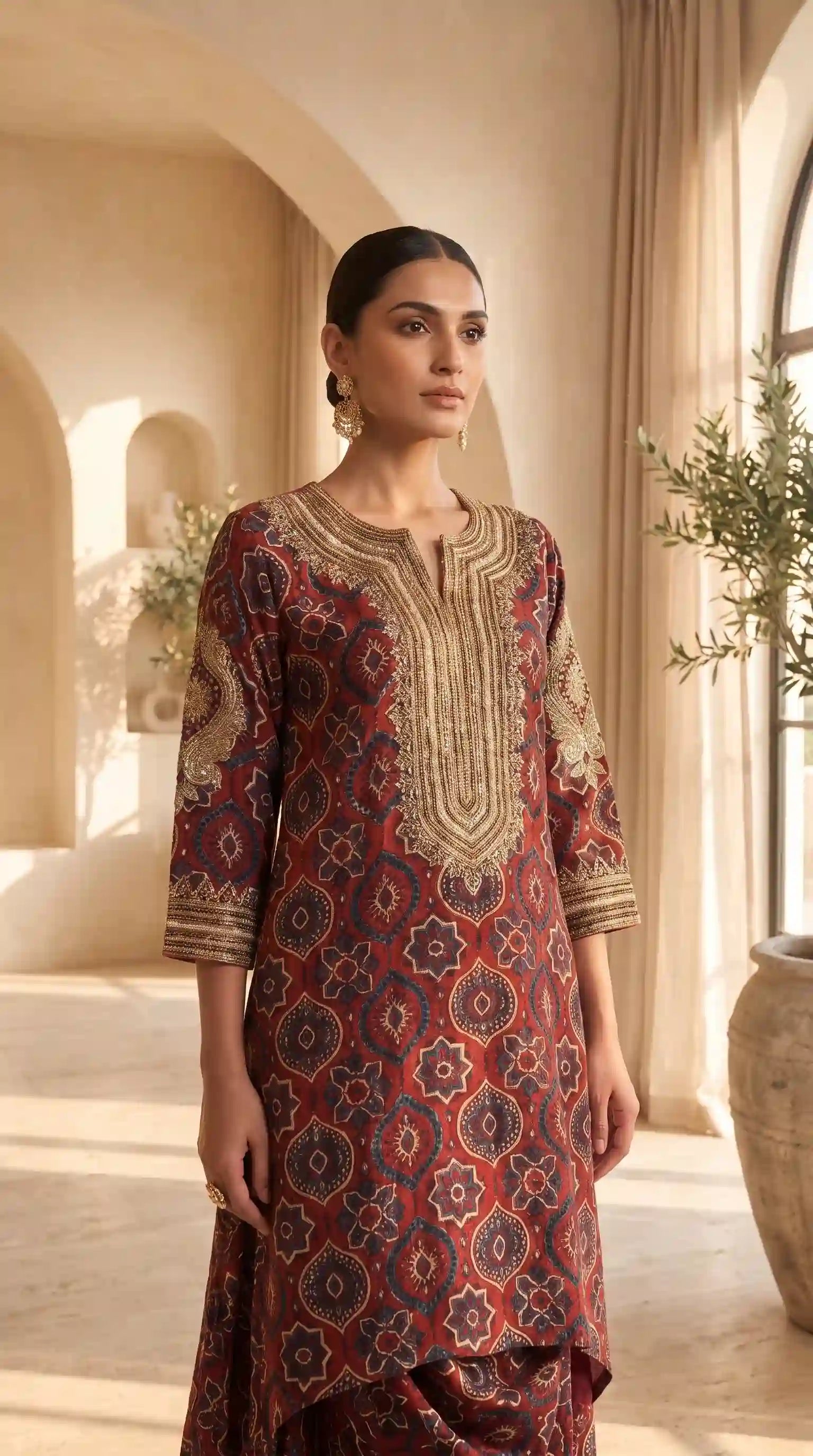 AVANI - Kurta-Draped Skirt Set