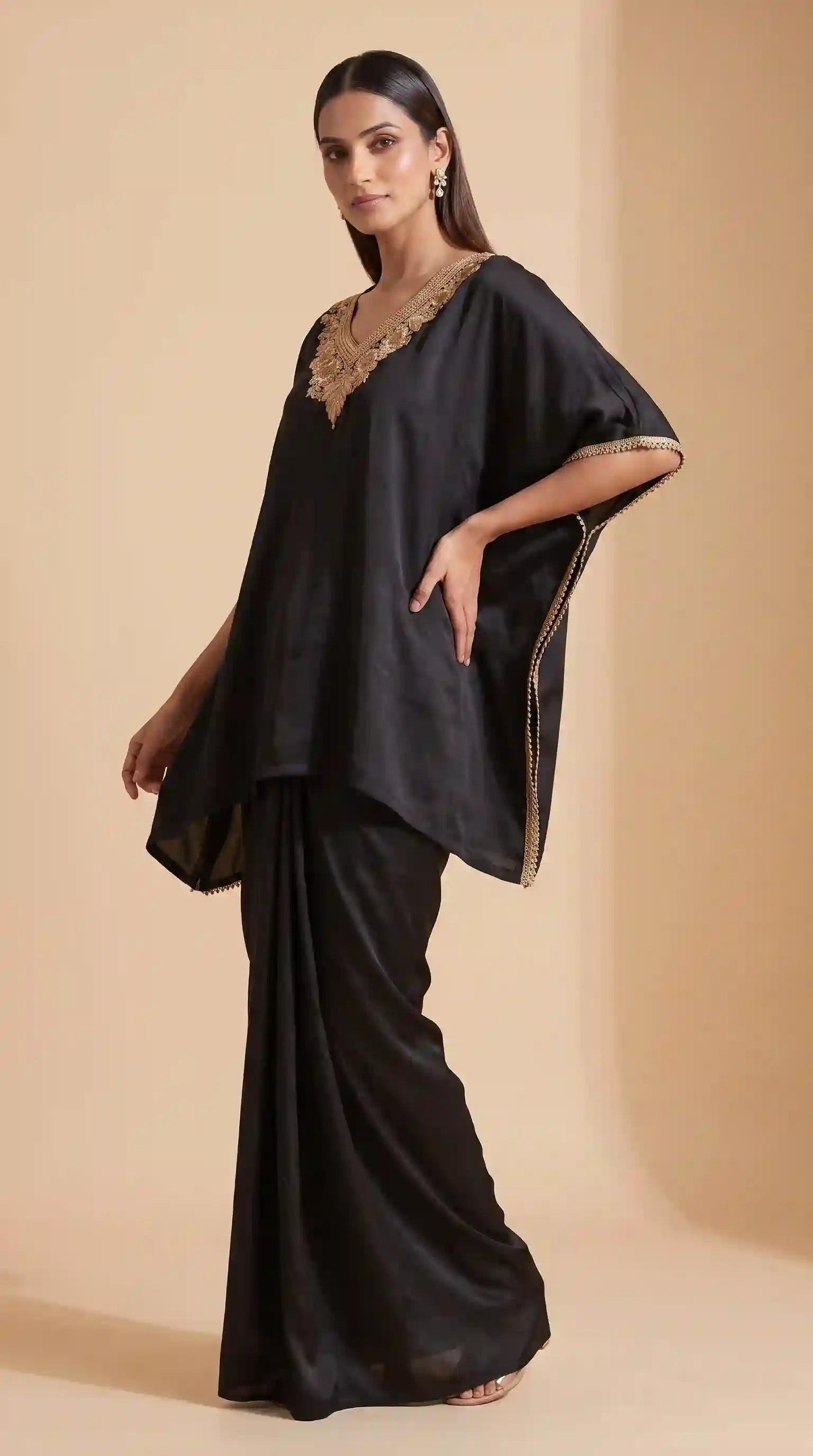 LAVANYA - Kaftan-Draped Skirt Set