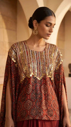RAABTA - Kaftan Draped Skirt Set