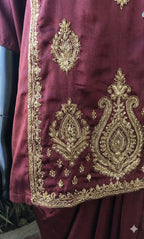 AABHA - Kaftan Draped Skirt Set