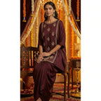 AABHA - Kaftan Draped Skirt Set