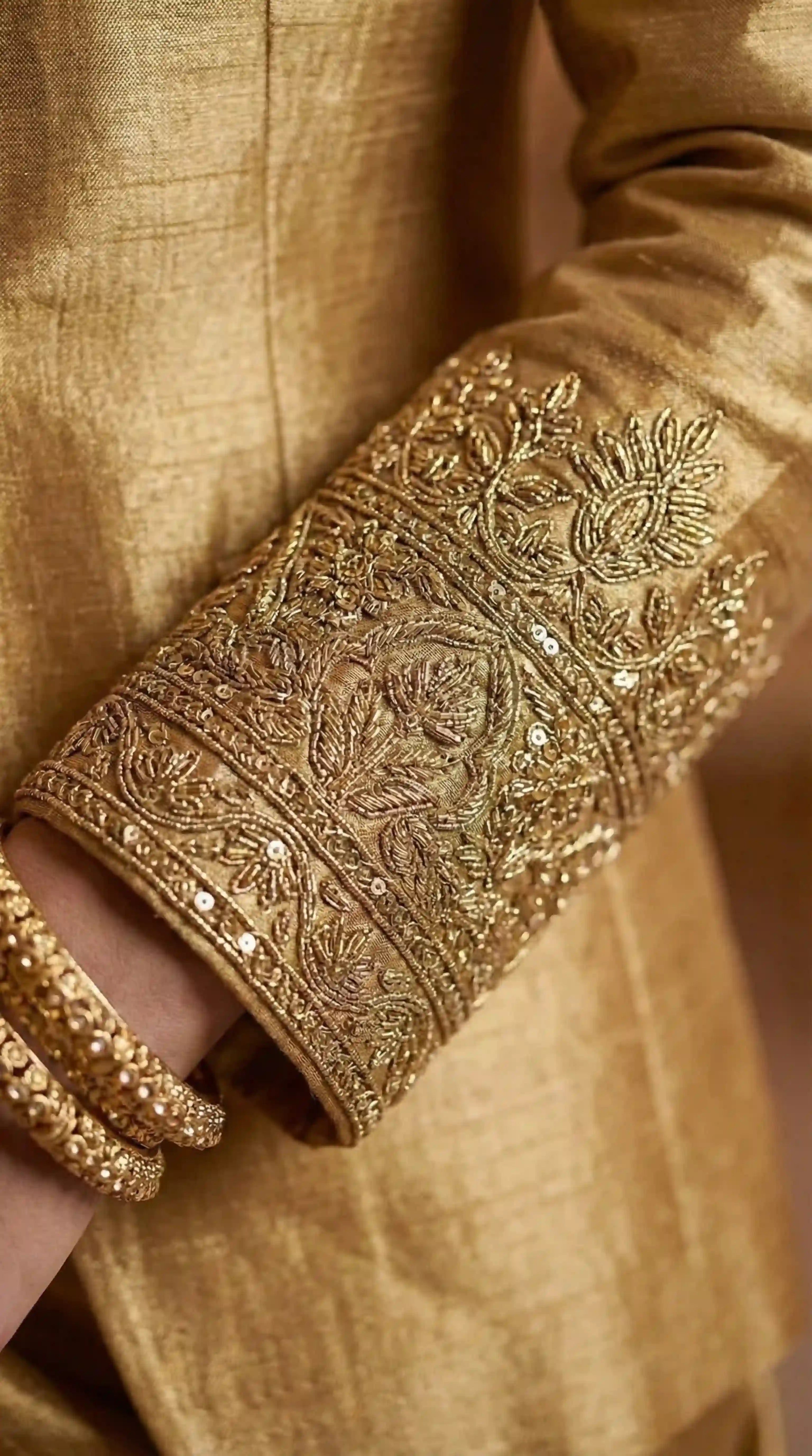 SWARNA - Blouse Draped Skirt and Blazer Set