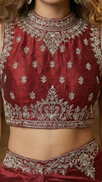 ADA - Crop top with Draped Skirt