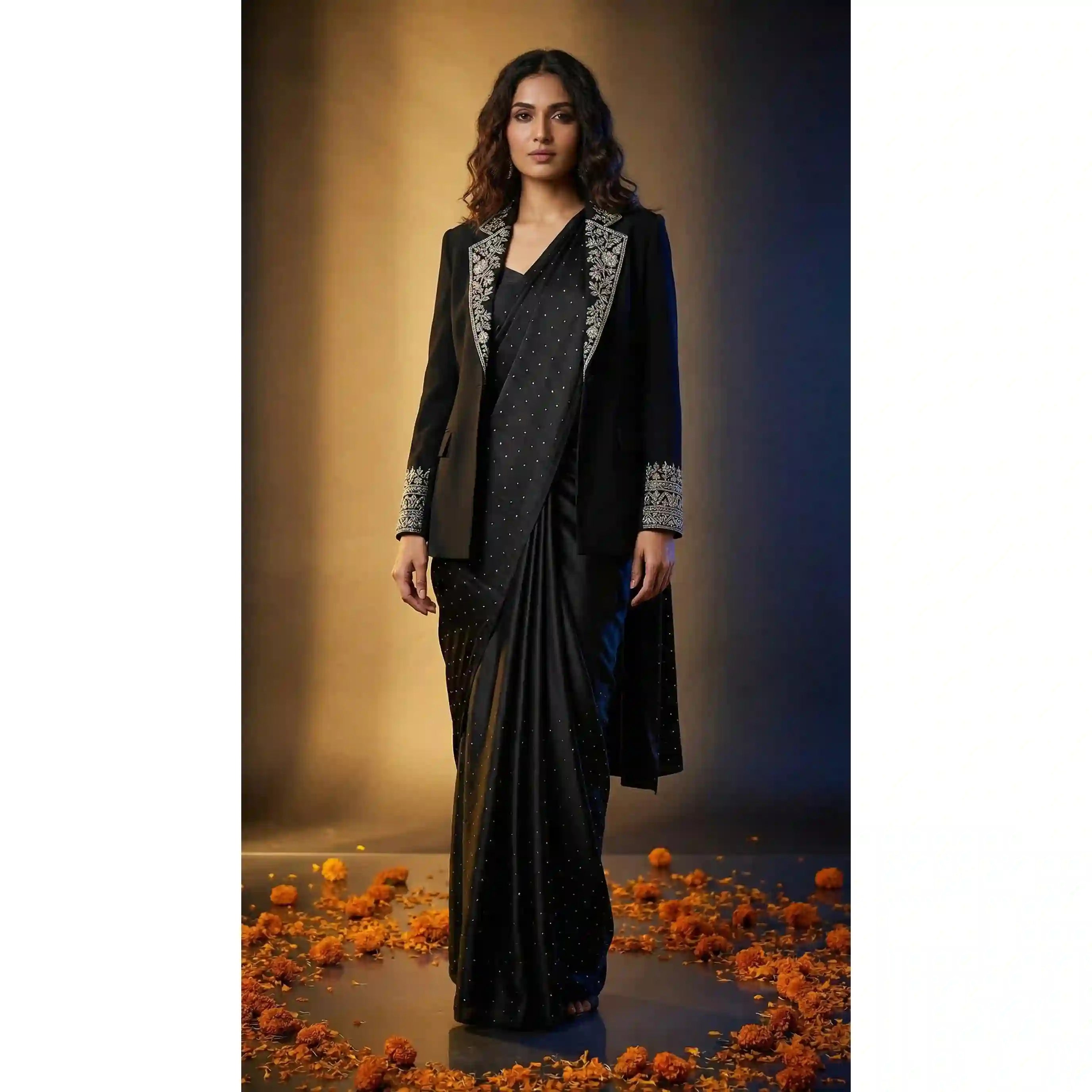 KAAL - Blouse, Saree and Blazer Set