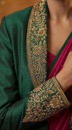 UMRAO - Saree-Blazer Set