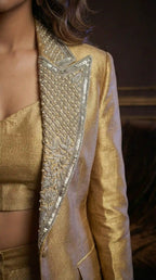 SONA - Blouse, Pant and Blazer Set