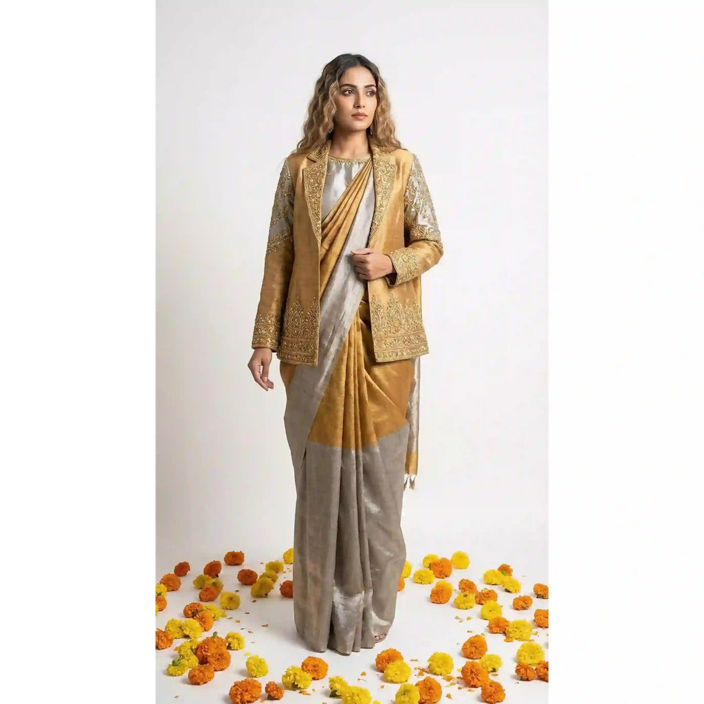 CHANDI - Blouse, Saree and Blazer Set