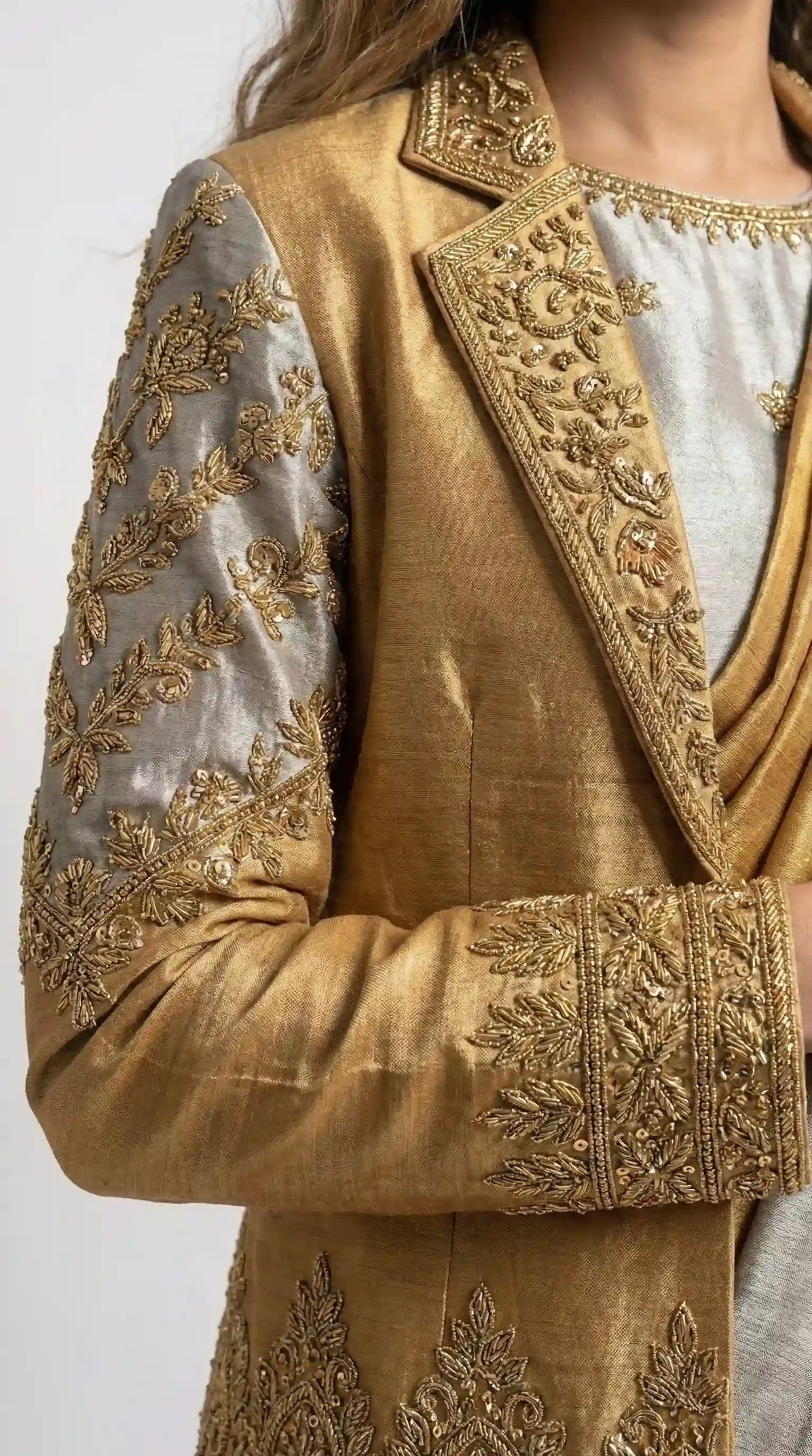 CHANDI - Blouse, Saree and Blazer Set