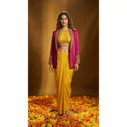 GULDASTA - Halter Top-Skirt and Blazer Set