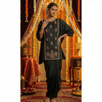 ARANYA - Kaftan-Draped Skirt Set