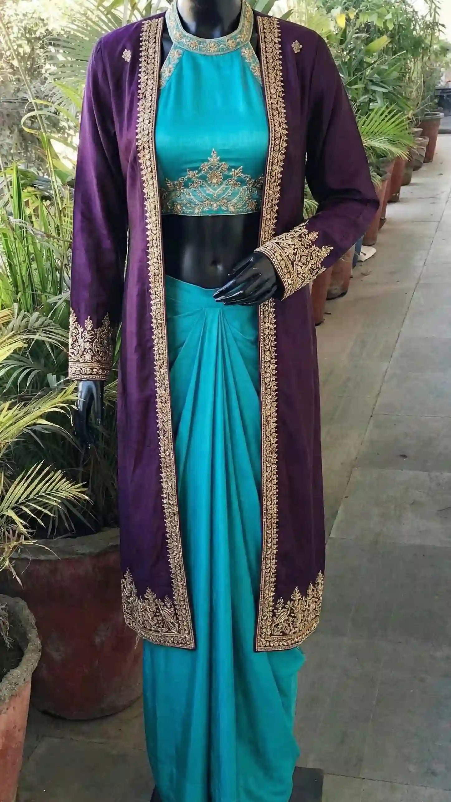 NOOR - Halter Top-Skirt and Blazer Set