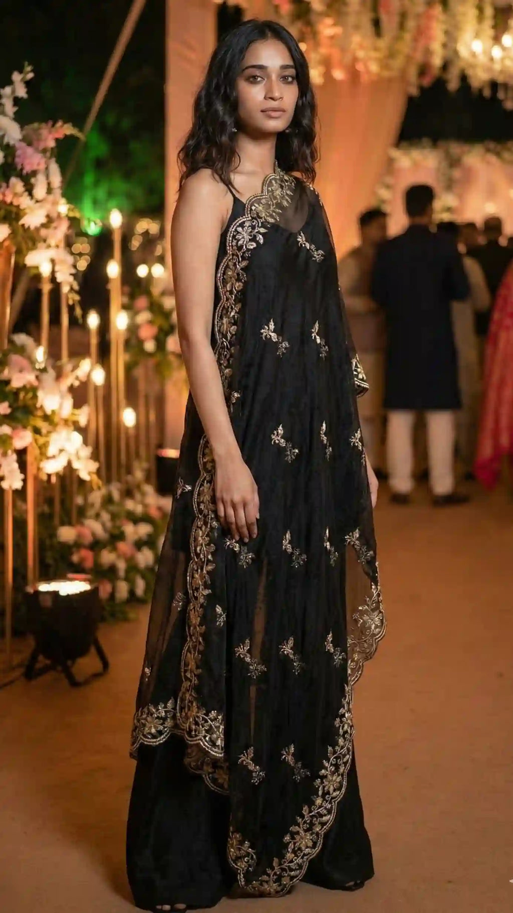 SIA - Sleeveless Kurti-Palazzo and Asymmetrical Kaftan