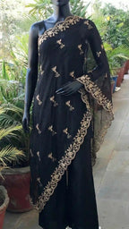 SIA - Sleeveless Kurti-Palazzo and Asymmetrical Kaftan