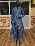 Blue Denim Tunic & Palazzo Set — digitally created mannequin view in Swarna’s office, based on the product photographs — thumbnail 5