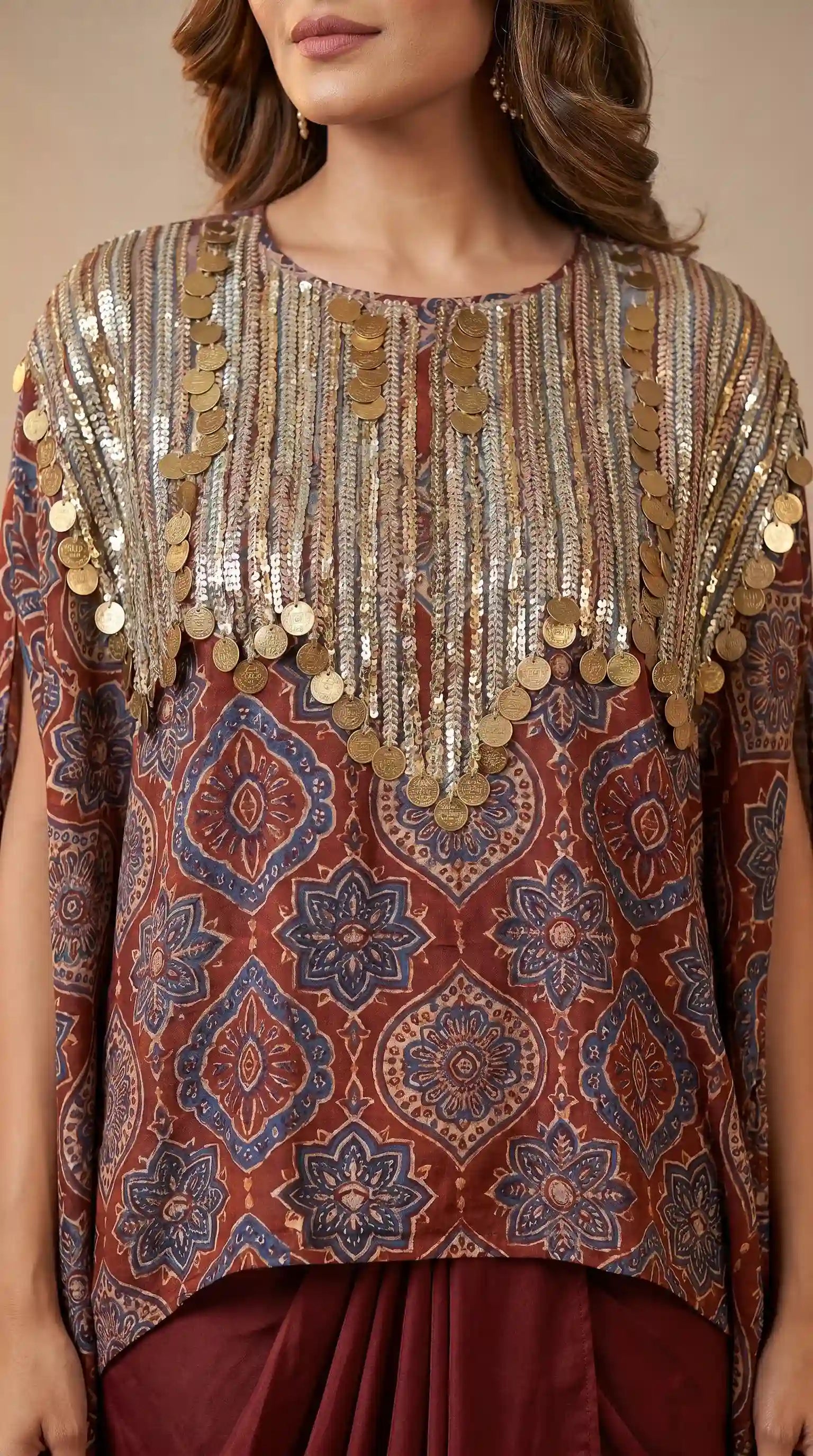 RAABTA - Kaftan Draped Skirt Set
