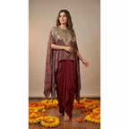 RAABTA - Kaftan Draped Skirt Set